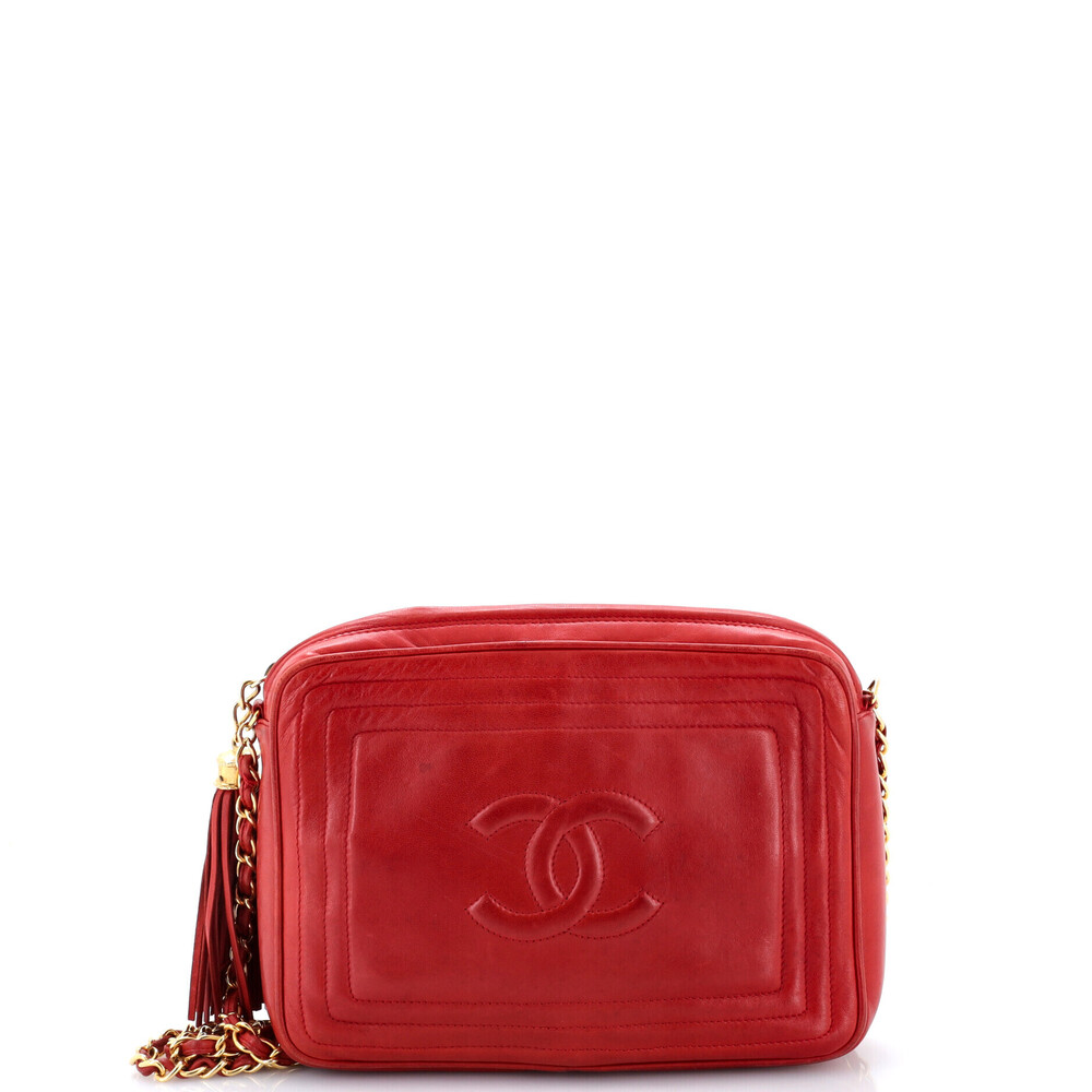 Chanel Small Vintage CC Tassel Camera Bag Lambskin